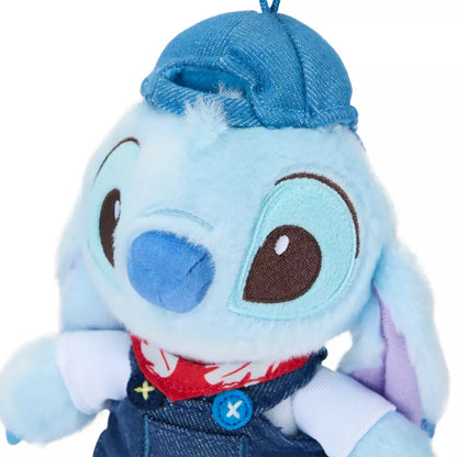 “Pre-order” SHDR/HKDL - Stitch Denim Plush Keychain, Lilo & Stitch