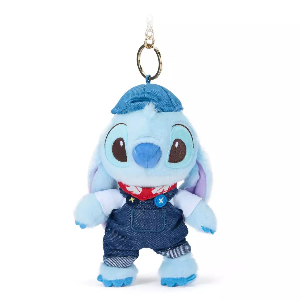 “Pre-order” SHDR/HKDL - Stitch Denim Plush Keychain, Lilo & Stitch
