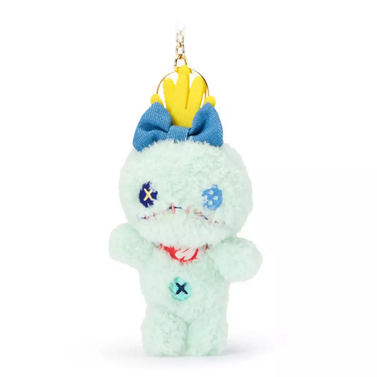 “Pre-order” SHDR/HKDL - Scrump Denim Plush Keychain, Lilo & Stitch