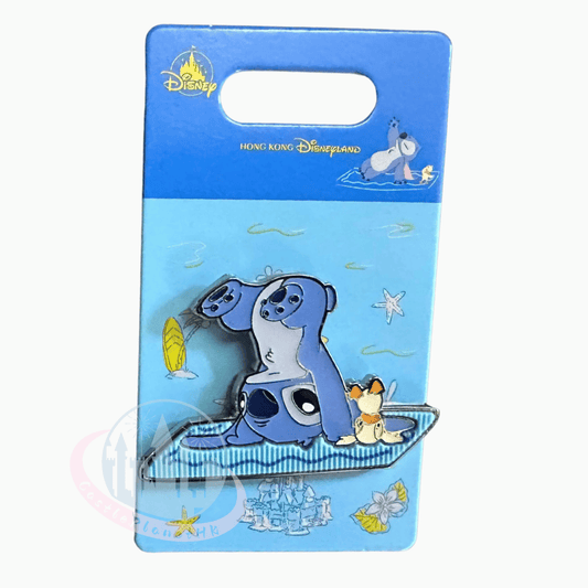 "Pre-Order" HKDL - Stitch & Duckling Handstand Trick Pin, Lilo and Stitch Summer 2026