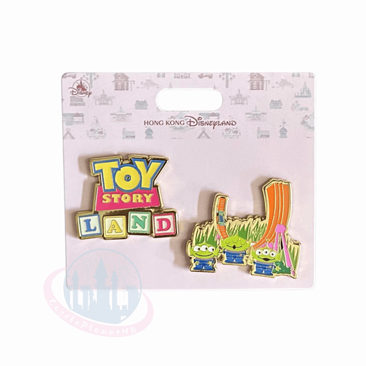 "Pre-Order" HKDL - Little Green Men/ Aliens "Toy Story Land" Pin set, Park Area Themed 2026