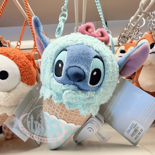 "Pre-Order" HKDL - Stitch Plush Keychain,  Ice Cream Cone 2026