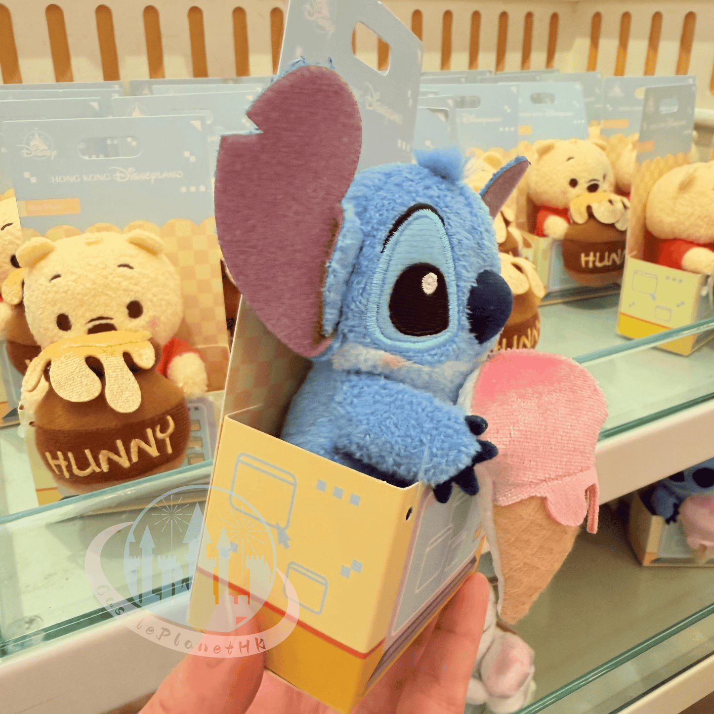 "Pre-Order" HKDL - Stitch mini Plush Toy, Monitor Sitter 2026
