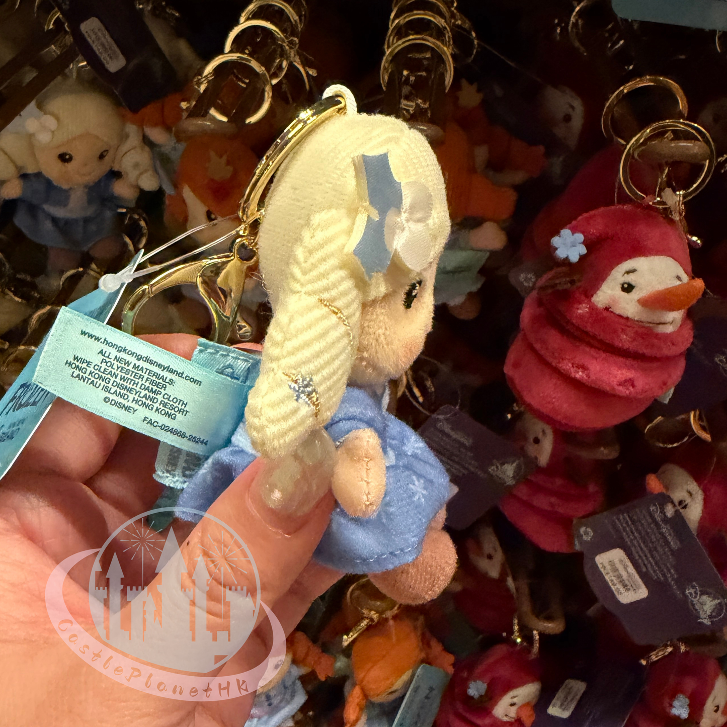 “Pre-order” HKDL - Elsa mini Plush Keychain, World of Frozen