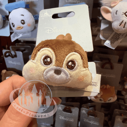 "Pre-Order" HKDL - Chip Head Plush Hair Scrunchie Accessories, Cute Style 2026