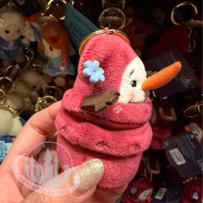 “Pre-order” HKDL - Scarf Tree Olaf mini Plush Keychain, World of Frozen