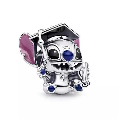 “Pre-order” HKDL - Stitch Graduation Charm, Lilo & Stitch (Disney X PANDORA)