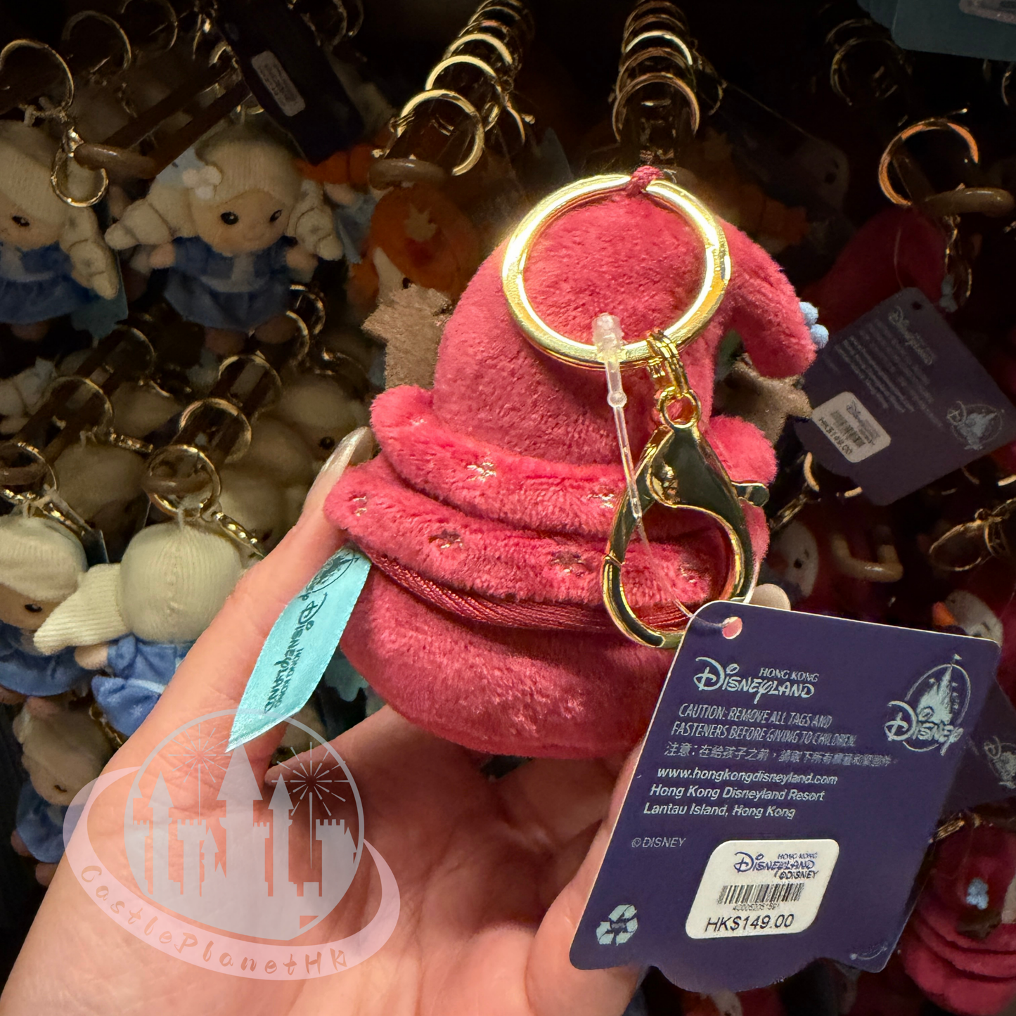 “Pre-order” HKDL - Scarf Tree Olaf mini Plush Keychain, World of Frozen