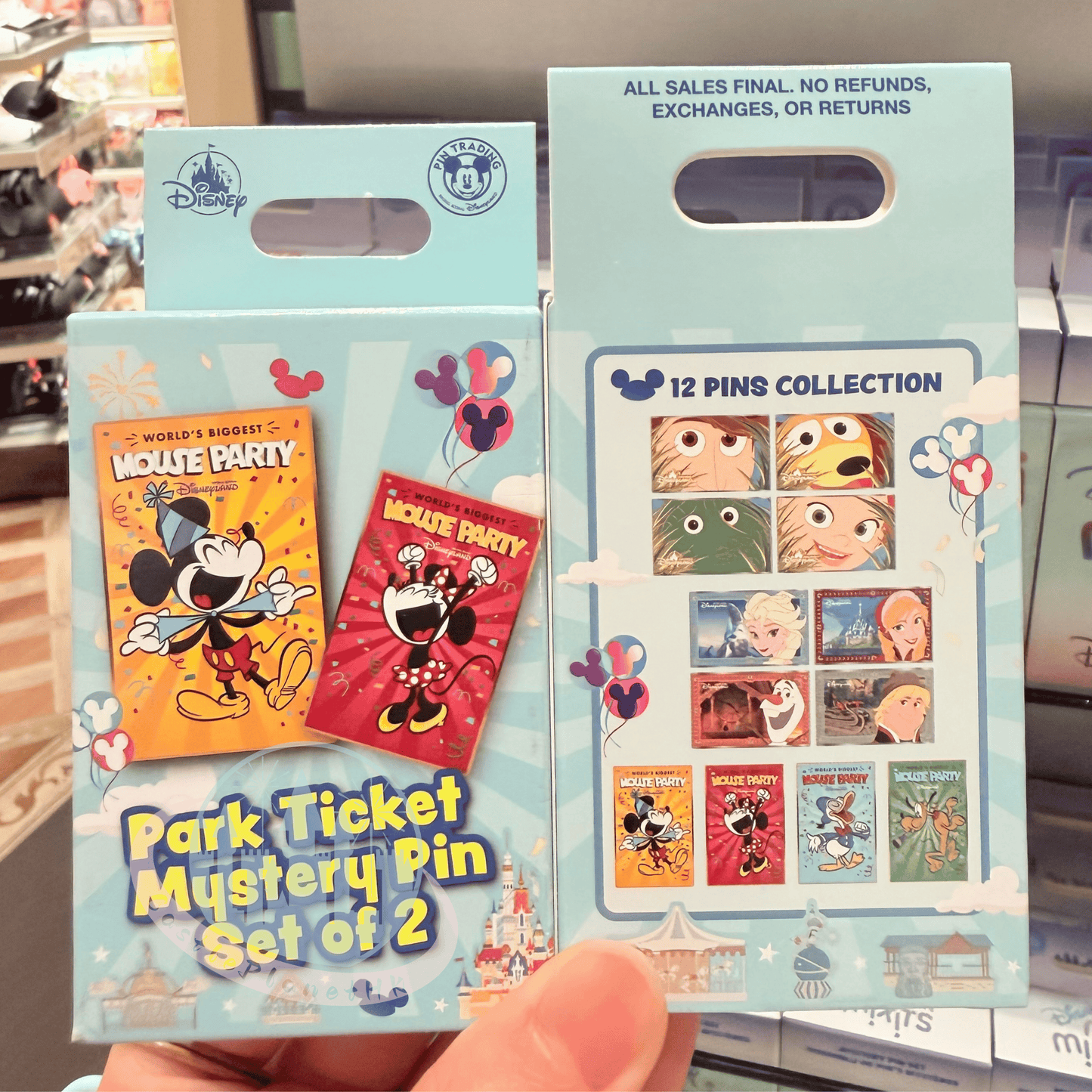 "Pre-Order" HKDL - Park Ticket 2-Piece Mystery Pin Blind Pack