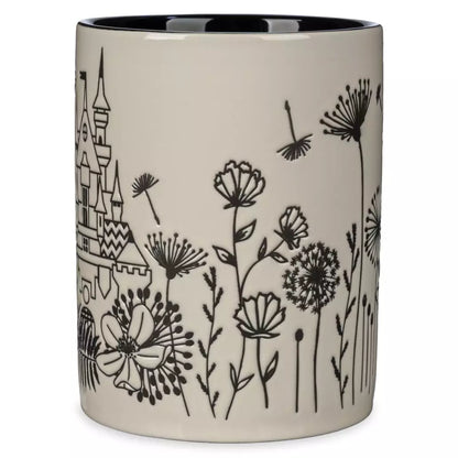 HKDL - Fantasyland Castle Floral Mug【Ready Stock】
