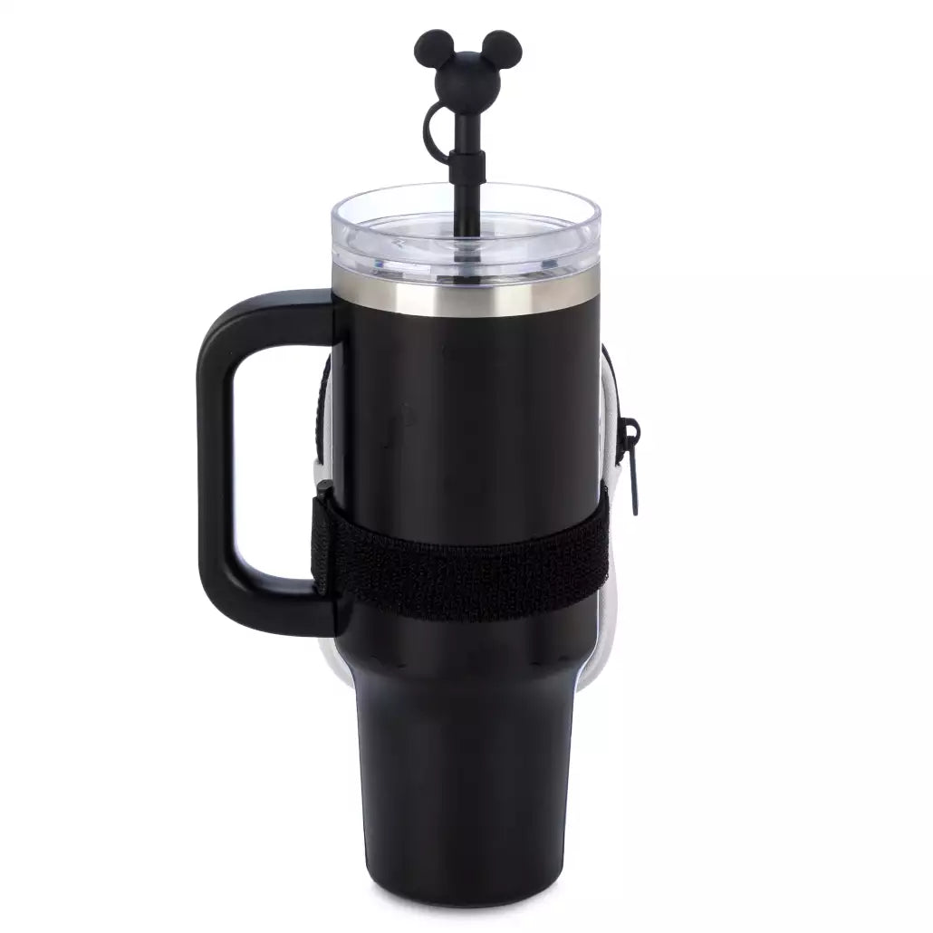 “Pre-order” HKDL - Mickey Mouse Icon Stainless Steel Travel Tumbler with Straw and Zip Case