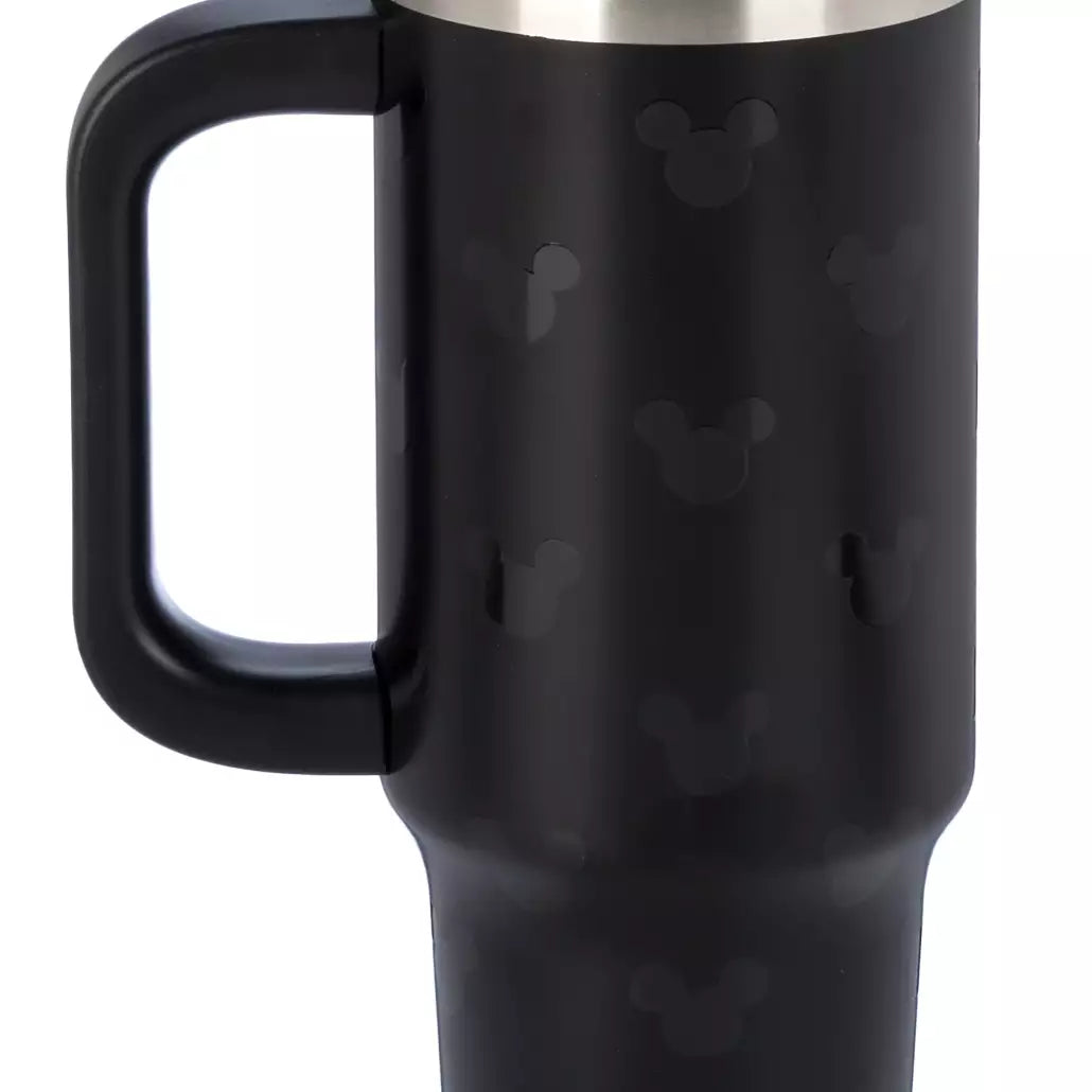 “Pre-order” HKDL - Mickey Mouse Icon Stainless Steel Travel Tumbler with Straw and Zip Case