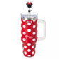 “Pre-order” HKDL - Minnie Mouse Icon Stainless Steel Travel Tumbler with Straw and Zip Case