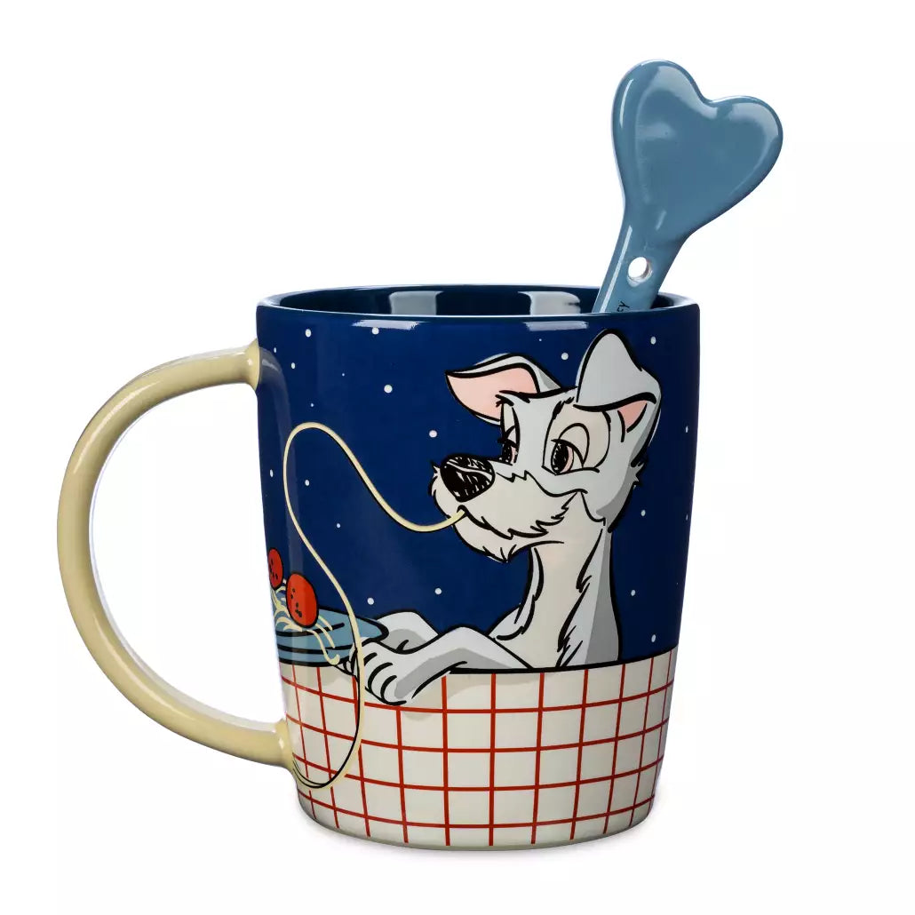 "Pre-Order" HKDL - Lady and the Tramp Mug with Spoon Set
