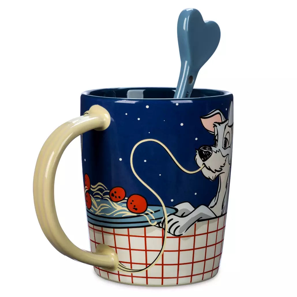 "Pre-Order" HKDL - Lady and the Tramp Mug with Spoon Set