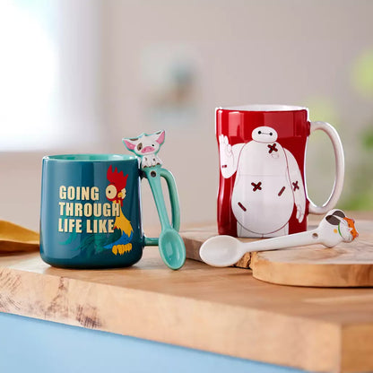 “Pre-order” HKDL - HeiHei and Pua Mug with Spoon Set, Moana