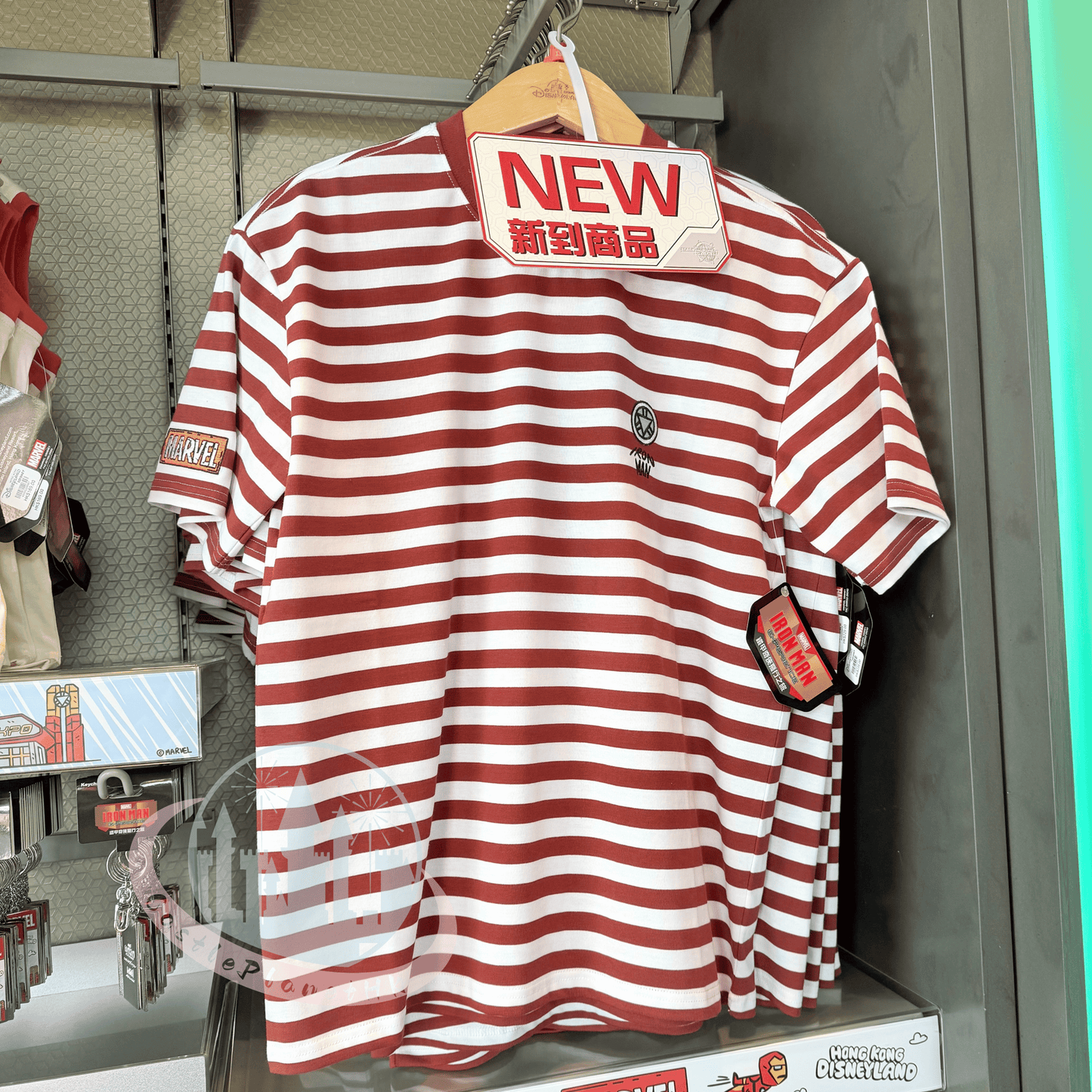 “Pre-order” HKDL - Iron Man Stripe T-Shirt for Adults, Marvel 2026
