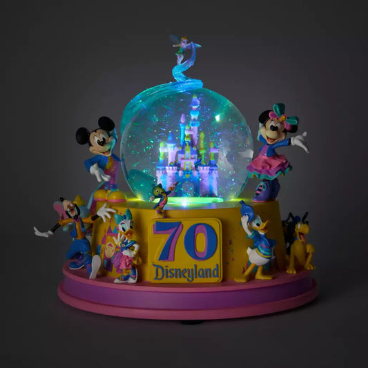 "Pre-Order" HKDL - Mickey Mouse and Friends Light-Up Musical Snow Globe, Disneyland 70th Anniversary