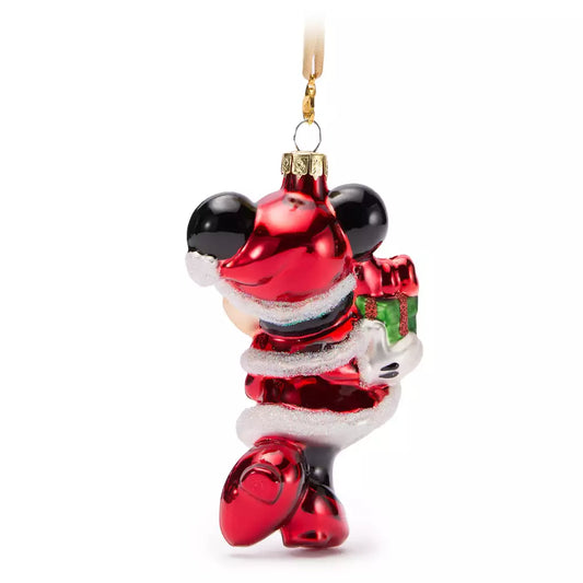 “Pre-order” HKDL - Santa Minnie Mouse Holiday Glass Ornament
