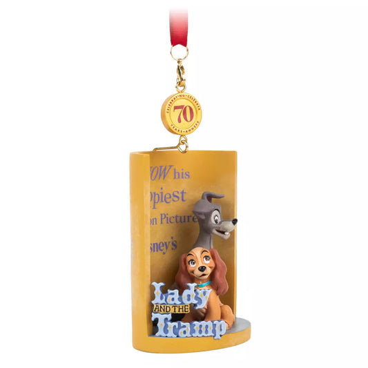 “Pre-order” HKDL - Lady and the Tramp 70th Anniversary Legacy Sketchbook Ornament