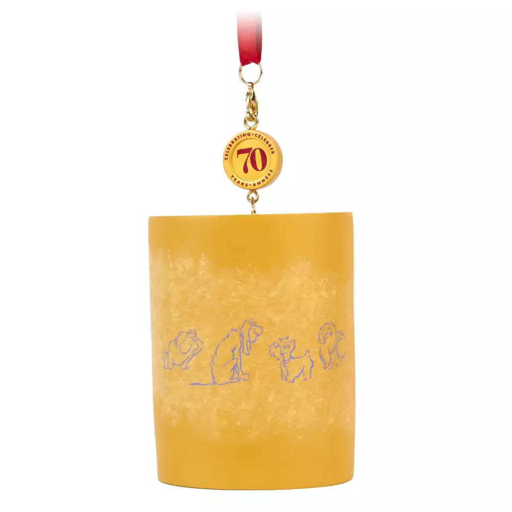 “Pre-order” HKDL - Lady and the Tramp 70th Anniversary Legacy Sketchbook Ornament