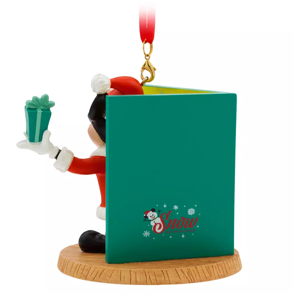 “Pre-order” HKDL - Santa Mickey Mouse Christmas Card Sketchbook Ornament