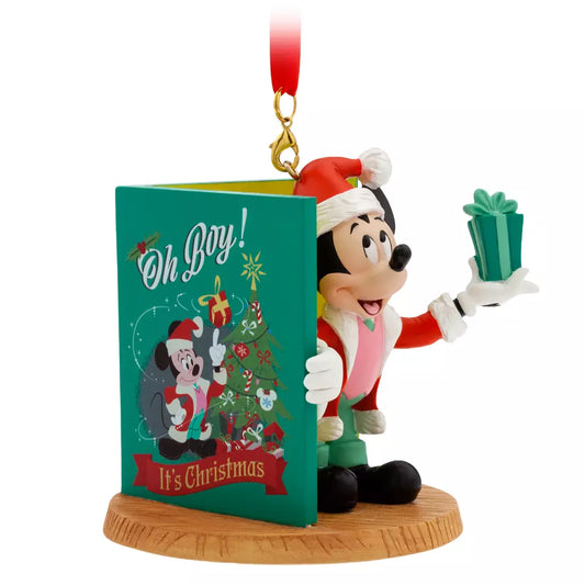 “Pre-order” HKDL - Santa Mickey Mouse Christmas Card Sketchbook Ornament