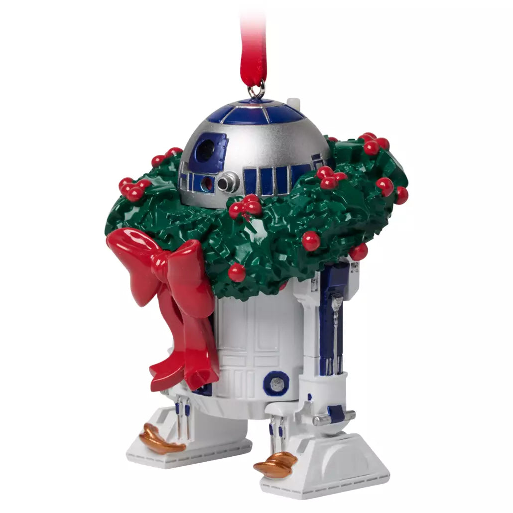 “Pre-order” HKDL - R2-D2 Light-Up and Sound Living Magic Holiday Sketchbook Ornament, Star Wars (Ornament 2025)