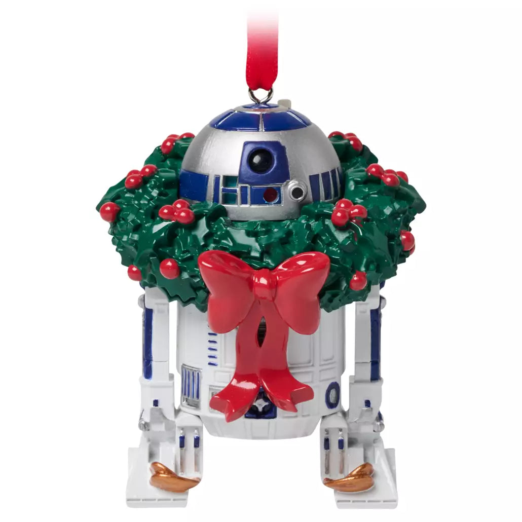 “Pre-order” HKDL - R2-D2 Light-Up and Sound Living Magic Holiday Sketchbook Ornament, Star Wars (Ornament 2025)