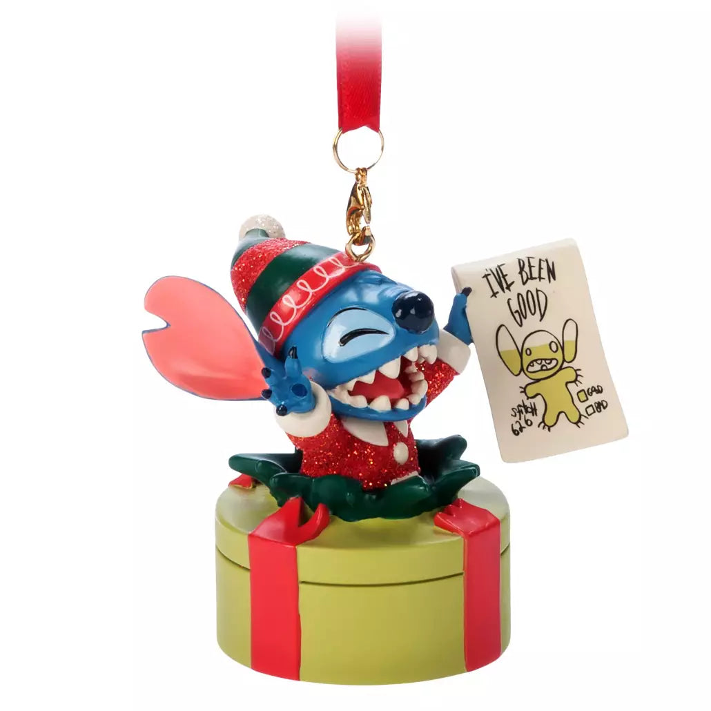 “Pre-order” HKDL - Stitch Holiday Sketchbook Ornament, Lilo & Stitch (Christmas 2024)