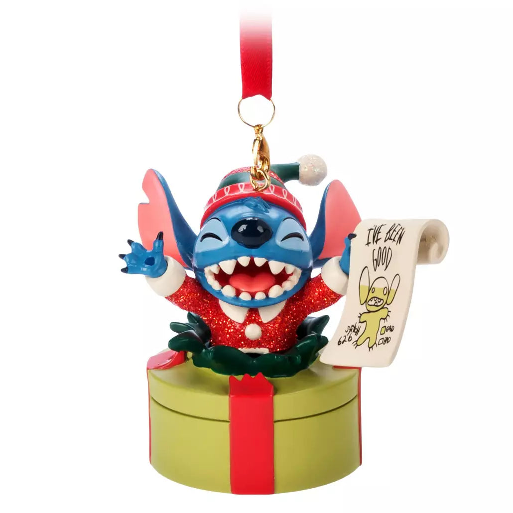 “Pre-order” HKDL - Stitch Holiday Sketchbook Ornament, Lilo & Stitch (Christmas 2024)