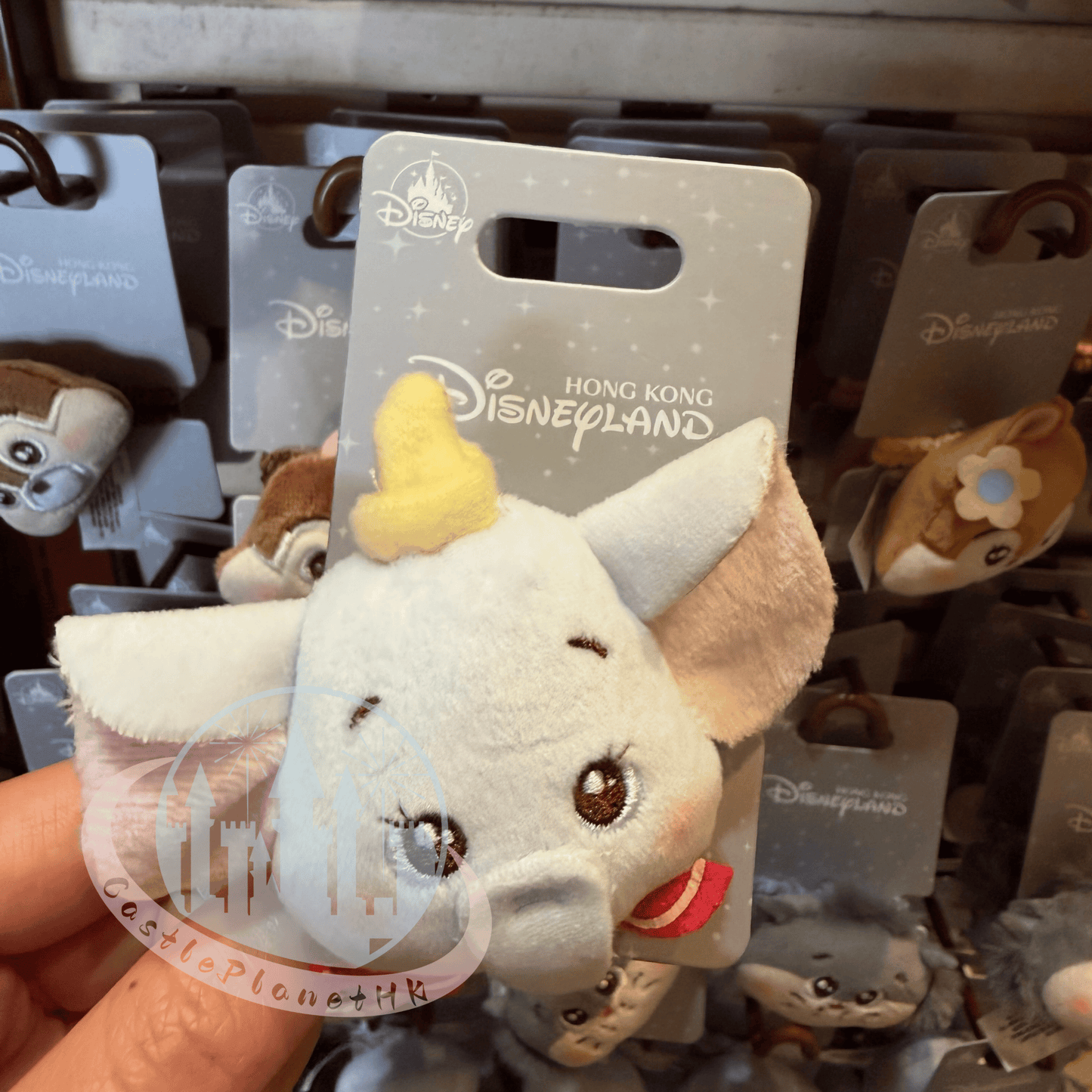 "Pre-Order" HKDL - Dumbo Head Plush Hair Scrunchie Accessories, Cute Style 2026