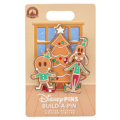 "Pre-Order" HKDL - Donald & Goofy Gingerbread Build-A-Pin Limited Release Set