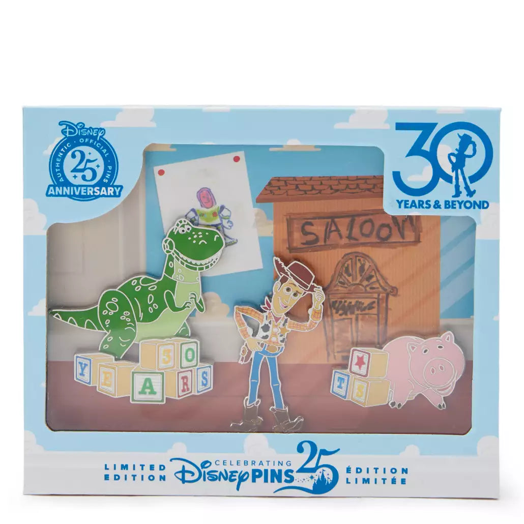 "Pre-Order" HKDL - Toy Story 30th Anniversary 3-Piece Pin Set, Limited Edition