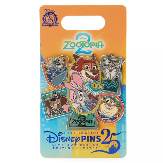 "Pre-Order" HKDL - Zootopia 2 Cast Pin, Limited Release