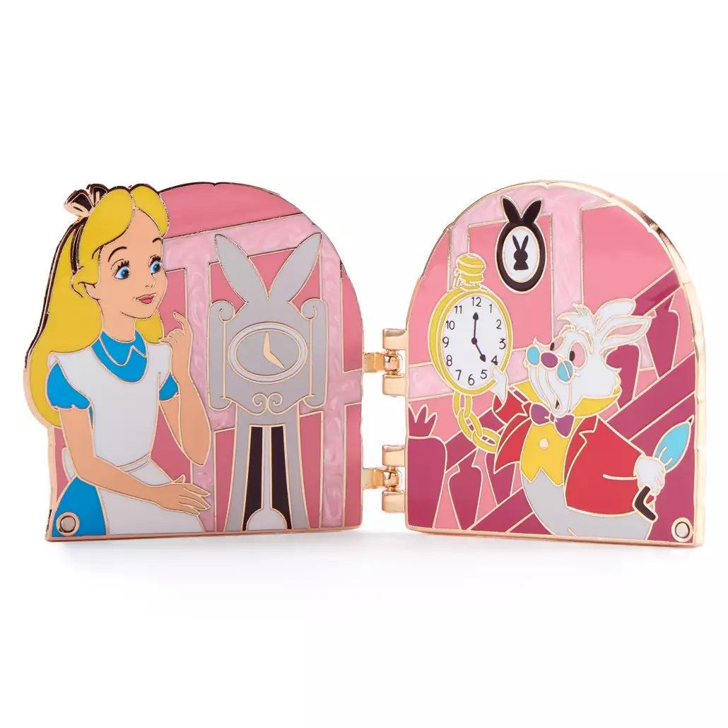 "Pre-Order" HKDL - Alice and White Rabbit Limited Edition Hinged Pin, Alice in Wonderland, Disney Enchanted Doors