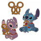“Pre-order” HKDL - Stitch Attacks Snacks Limited Release Pin Set, Pretzel, January