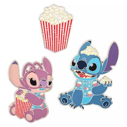 「予約注文」HKDL - スティッチアタックスナック限定リリースピンセット、ポップコーン、2月