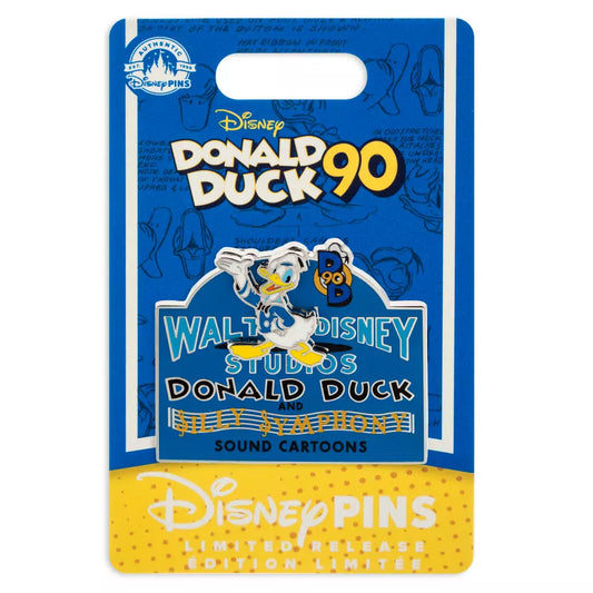 HKDL - Donald Duck 90th Anniversary Walt Disney Studios Pin, Limited Release【Ready Stock】