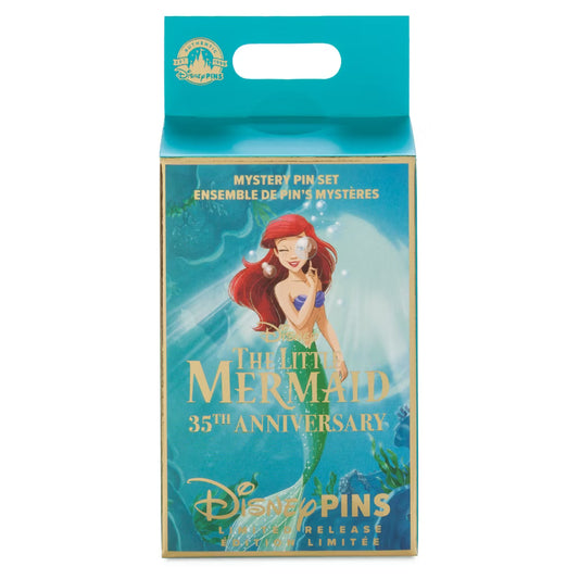 "Pre-Order" HKDL - The Little Mermaid 35th Anniversary 2-Piece Mystery Pin Blind Pack