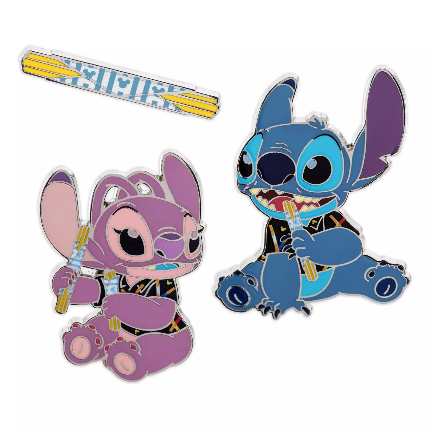 “Pre-order” HKDL - Stitch Attacks Snacks Limited Release Pin Set, Churro, October