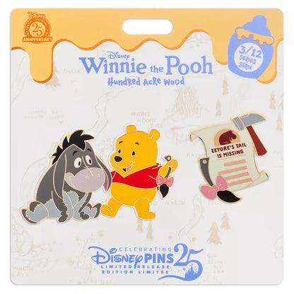 "Pre-Order" HKDL - Winnie the Pooh and Eeyore 2-Piece Pin Set, Hundred Acre Wood Series, March