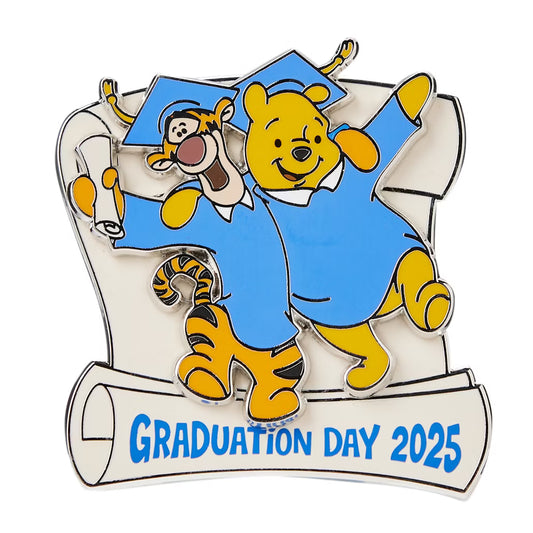 "Pre-Order" HKDL - Winnie the Pooh and Tigger Limited Release Graduation Day 2025 Pin