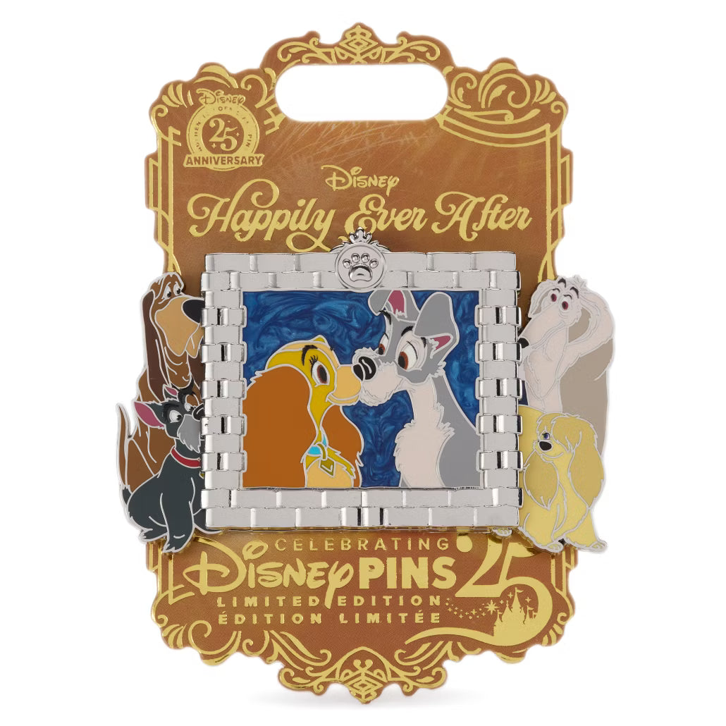 "Pre-Order" HKDL - Lady and the Tramp Happily Ever After Limited Edition Slider Pin, 8 of 12