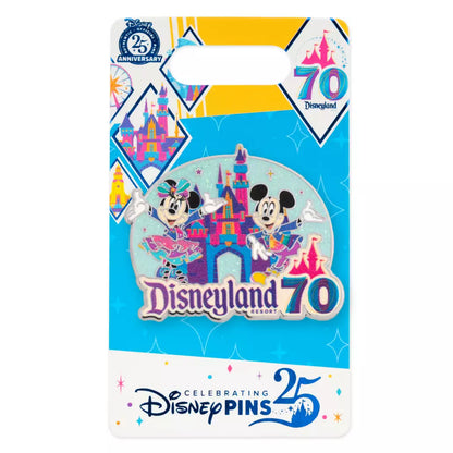 "Pre-Order" HKDL - Mickey Mouse and Minnie Mouse Pin, Disneyland 70th Anniversary