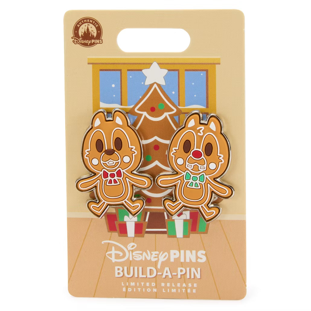 "Pre-Order" HKDL - Chip 'n Dale Gingerbread Build-A-Pin Limited Release Set