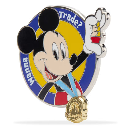 "Pre-Order" HKDL - Mickey Mouse 'Want to Trade?' Pin