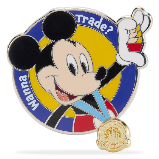 "Pre-Order" HKDL - Mickey Mouse 'Want to Trade?' Pin