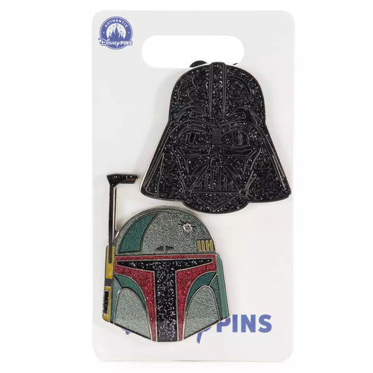 "Pre-Order" HKDL - Darth Vader and Boba Fett Glittery Pin Set, Star Wars