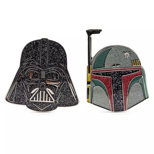 "Pre-Order" HKDL - Darth Vader and Boba Fett Glittery Pin Set, Star Wars